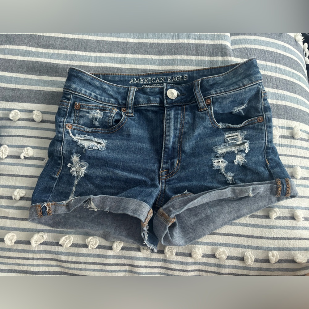 American Eagle Hi Rise Shortie Shorts